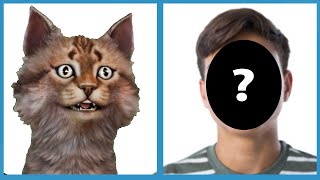 Cat with man face - Roblox