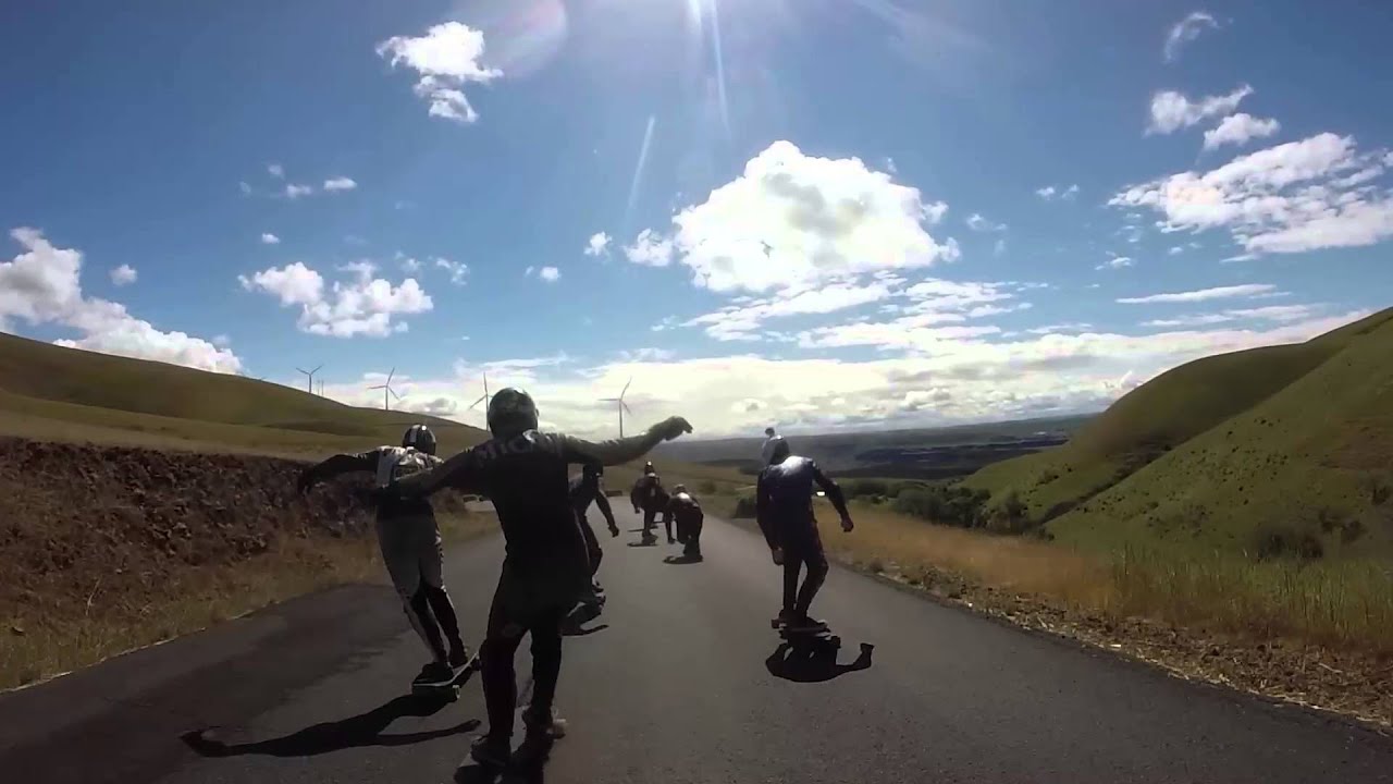Longboarding MARYHILL Downhill solo run vs. packed run YouTube