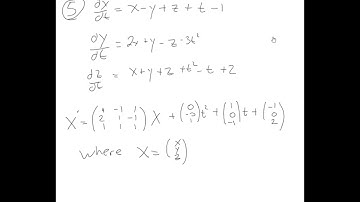 Preliminary Theory for Systems of Linear First-Order Differential Equations (Section 8.1)