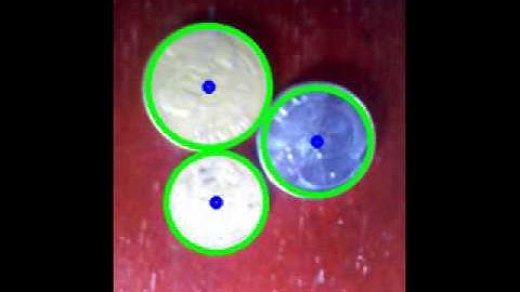 Detection of coins with Android OpenCV (Hough Circles)