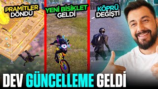 YENİ DEV GÜNCELLEME GELDİ! 😮 PİRAMİT DÖNDÜ , BİSİKLET GELDİ , KÖPRÜ DEĞİŞTİ / PUBG MOBILE