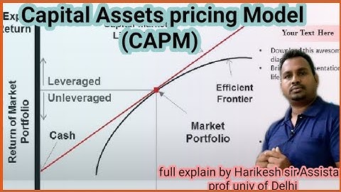 Capital Assets Pricing Model/ CAPM model/ mece 004/ Ignou /