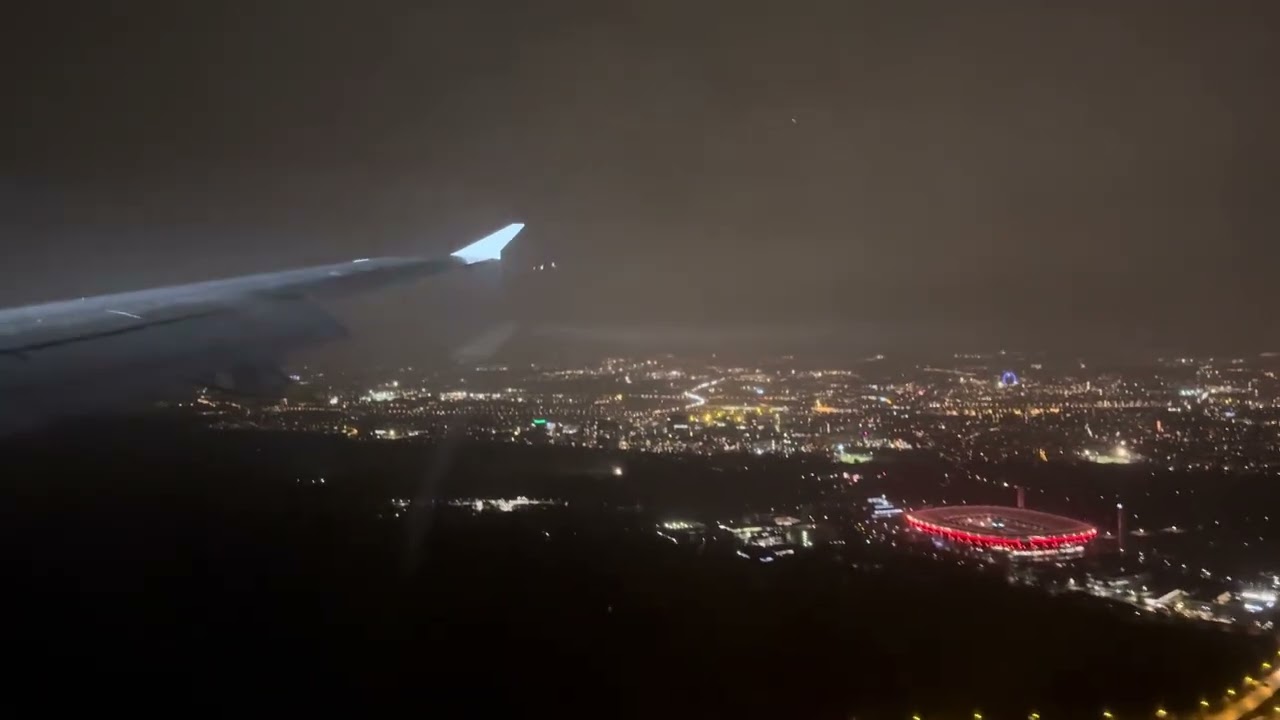 SWISS A320-214 (HB-JLQ) approach & landing in Frankfurt [4K/HDR]