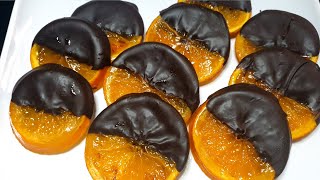 Chocolate Covered Candied Orange Slices || Veg Foodista