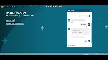 Chatbot using Power Virtual Agent
