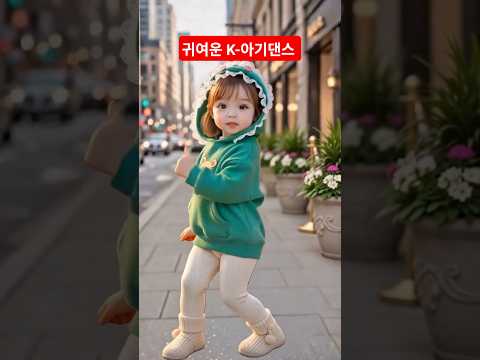 춤추는 귀여운 K-아기댄스 ##dance #shorts #short #cutedogs #funny #viral #ai #아기댄스