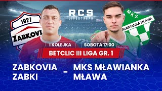 Betclic 3 Liga  Mks Zbkovia Zbki Vs Mawianka Mawa  Pika Nona  1 Kolejka