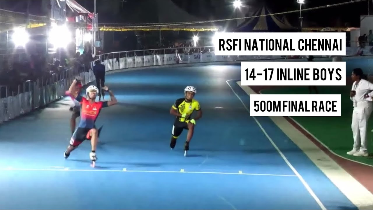 Inline Racing 14-17 500m Inline Race || RSFI nationals 2023 Chennai || Inline Races ...