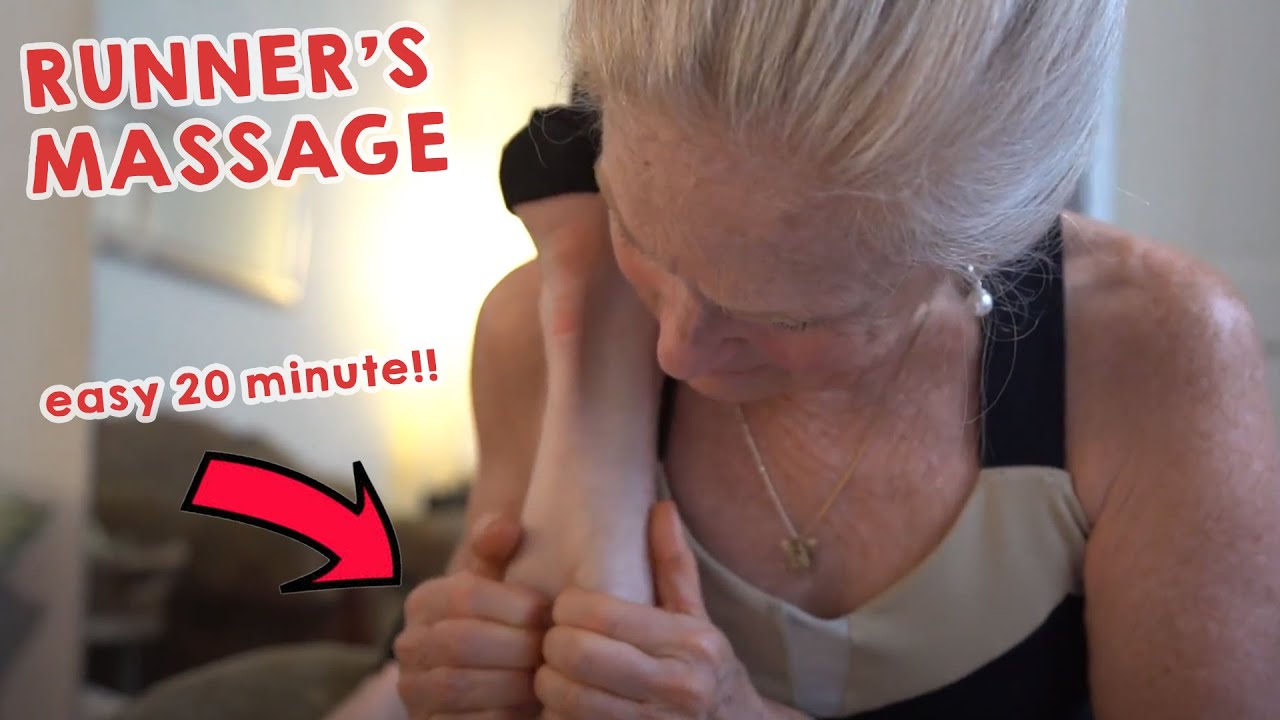 Easy Post Running Massage  - Back and Leg Massage for Marathon Runners and After Workouts