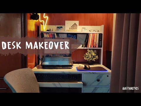 Extreme desk makeover | Home office / Gaming Setup Makeover | Aasthaetics