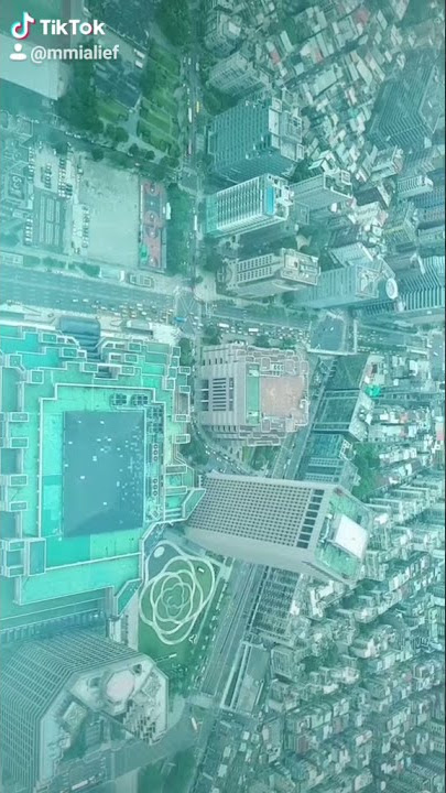 PEMANDANGAN DR ATAS GEDUNG 101 TAIPE TAIWAN.