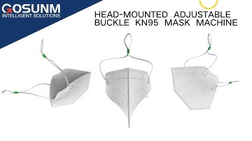 Head-mounted adjustable buckle kn95 mask machine，automation machinery (2022)