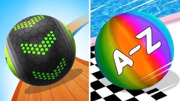 Going Balls Vs A-Z run Max New All levels Walkthrough Android iOS Gameplay DFK4V