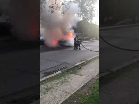 Pickup Truck Bursts Into Flames In Ramapo