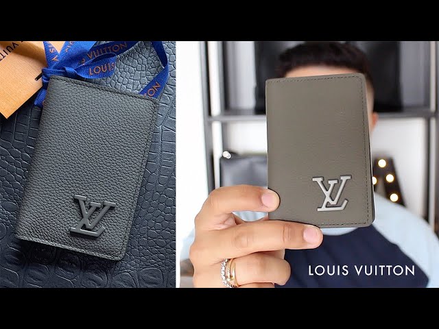 Pocket organizer leather small bag Louis Vuitton Silver in Leather