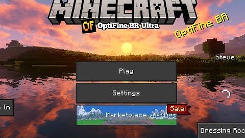 Optifine cho minecraft pe 1.16-1.18
