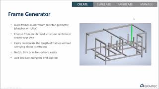 Using Frame Generator to Create Frames in Inventor 2022
