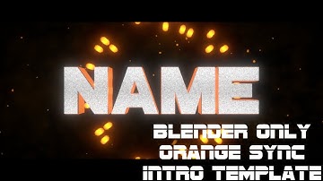 Blender Only Orange Sync Intro Template