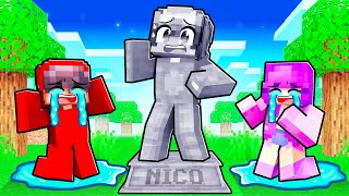 Nico was TURNED TO STONE in Minecraft!