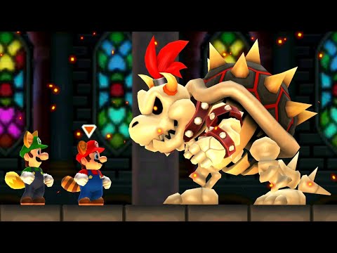 New Super Mario Bros. 2 - All Bosses (2 Players)