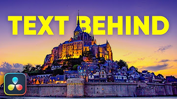 Text Behind Objects Using Magic Mask in DaVinci Resolve (Studio)