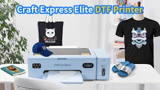 👀Unboxing Craft Express DTF Printer &amp; Printing A Full-Color Design on T-shirt from Start to Finish！