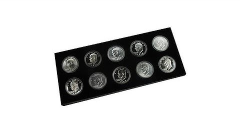 10piece All the Silver Ikes Eisenhower Dollar Set