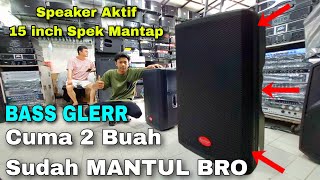Cobain Lur! Speaker Aktif 15 inch Tenaga Ganas nih BARETONE MAX15H - Spek Mantul