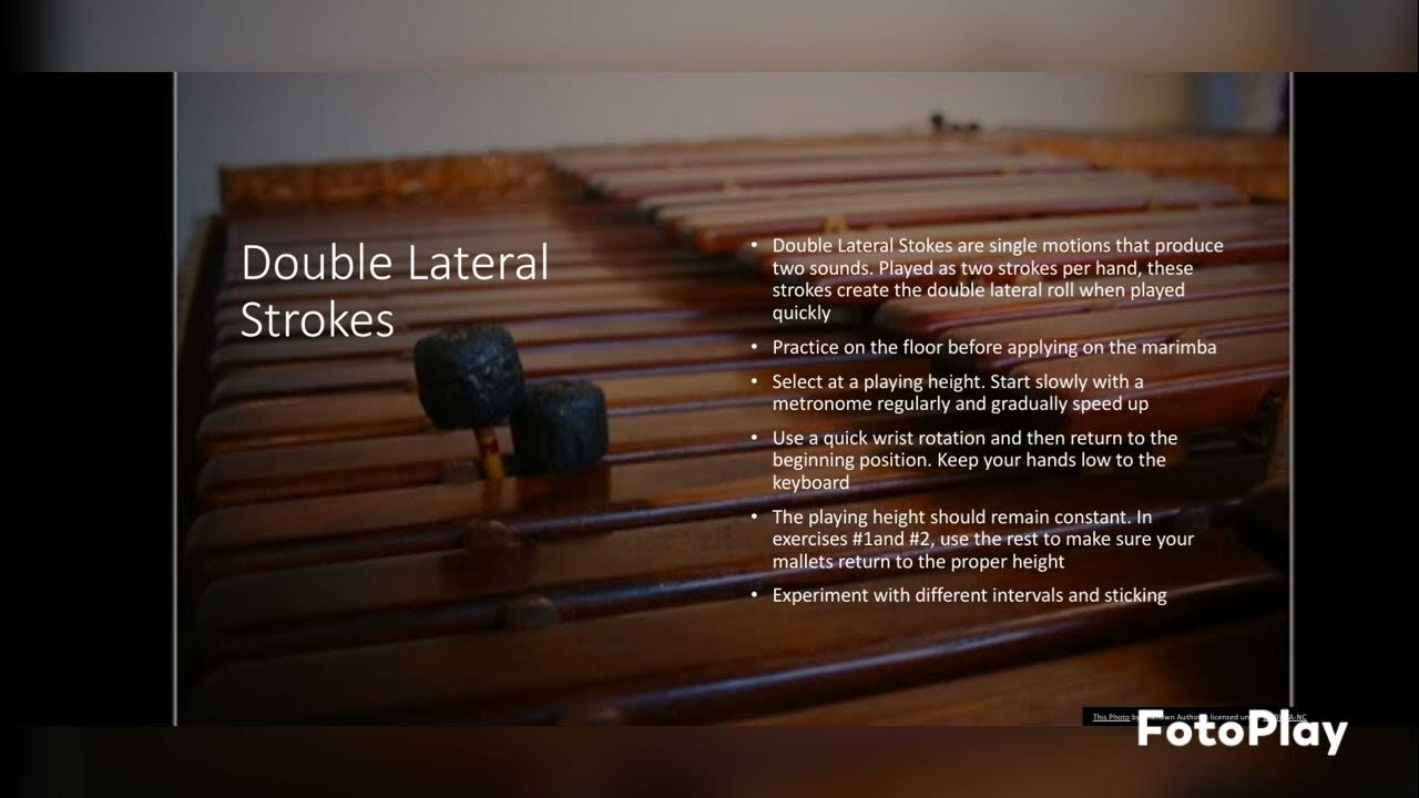 Four Mallet Techniques for Marimba Double Lateral Strokes marimba 