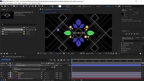 Separate text from a background using Shape layers | Adobe After Effects CC tutorials