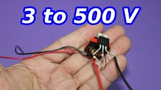 Miniature Voltage Booster. 3 to 500 V