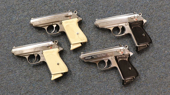 Two Twin WW2 Walther PPK Pistols 7.65mm | Engraved and Chrome