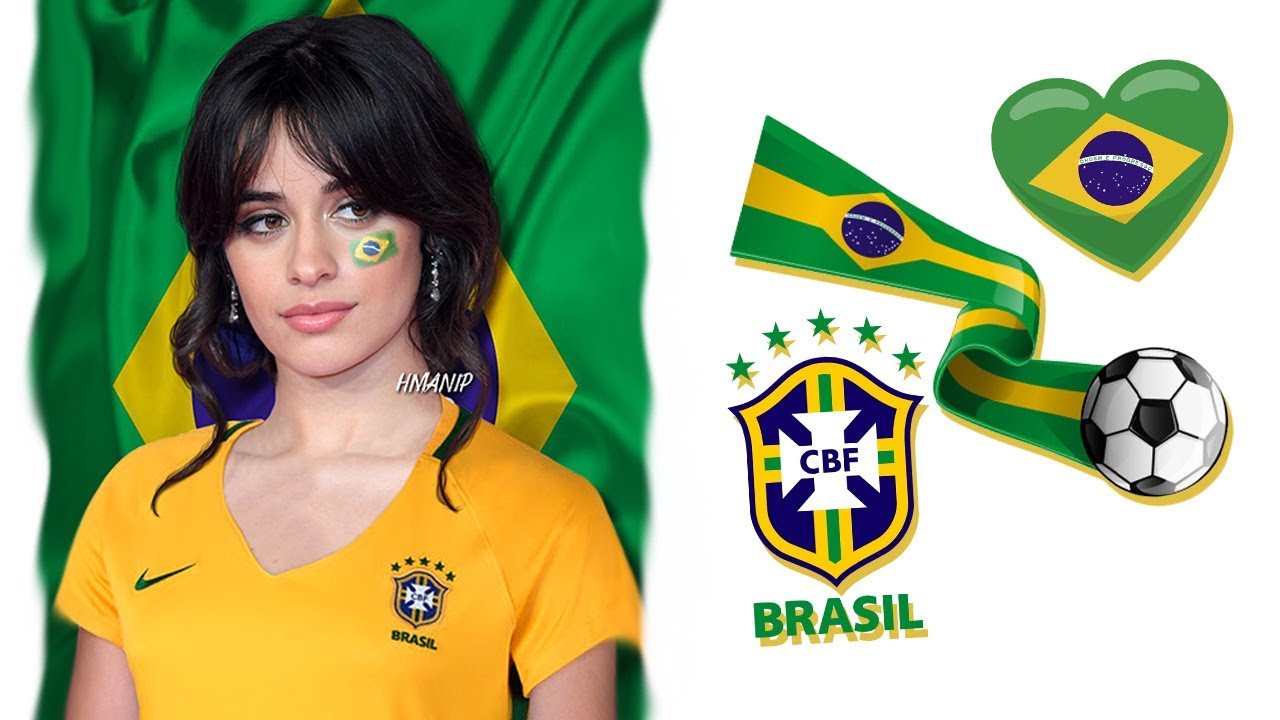 diferencia guisante camuflaje CAMILA CABELLO WEARING A BRAZIL JERSEY - YouTube