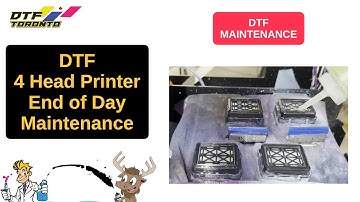 DTF 4 Head Printer End Of Day Maintenance *WET CAPPING INCLUDED*