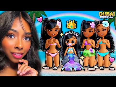 TRIPLETS ADOPT A BABY PRINCESS MERMAID ⭐ (DUBAI RP)