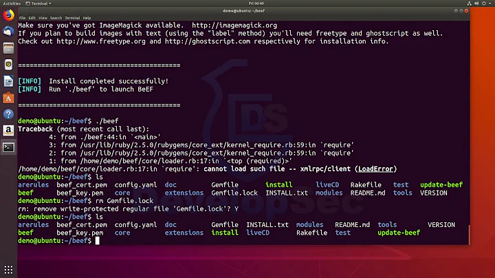BeEF Install on Ubuntu 18.04 - Walkthrough