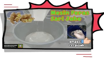 Mesin Pemeras Jahe - Ginger Press Machine