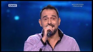 The Voice of Greece 4 - Blind Audition - OH SOLE MIO - Panos Tsikos