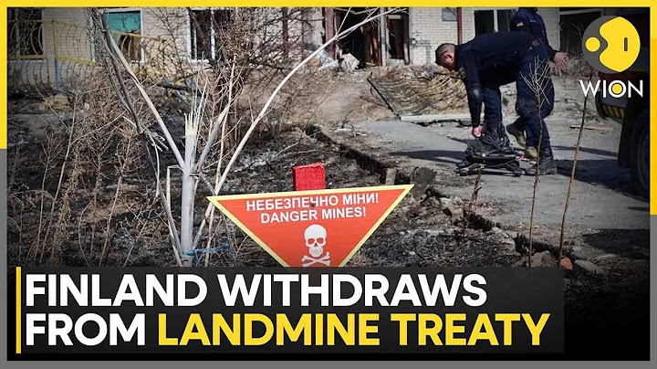 Finland Officially Withdraws from Landmine Treaty | WION | World News