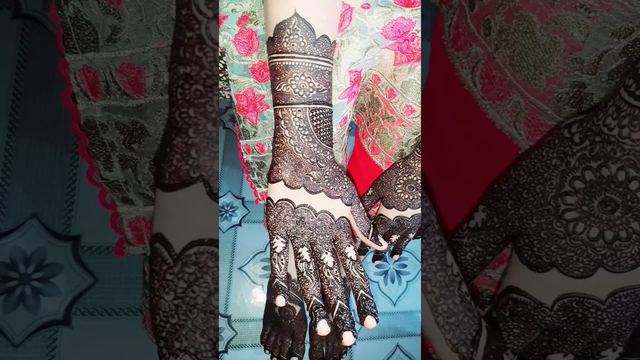 new back hand mehndi design ||kashees inspired mehndi