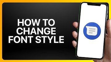 How To Change Font Style In Google Messages Tutorial