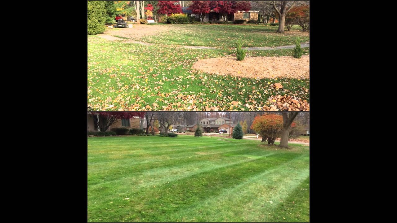 Red Oak Lawn Care 2014 Fall Cleanups YouTube