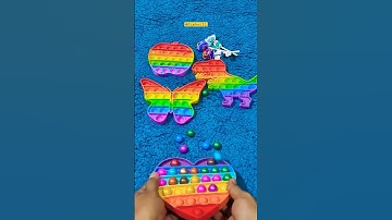 Fidget Pop It Marble Run Gameplay Challenge #fidget #marbles #marblerun #popit #simbat21 #satisfying