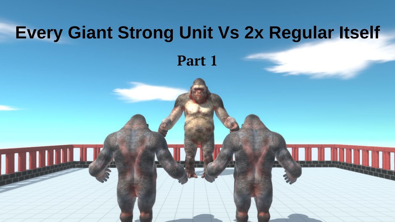 Every Giant Strong Unit Vs 2x Regular Itself Part 1 ARBS | Animal Revolt Battle Simulator