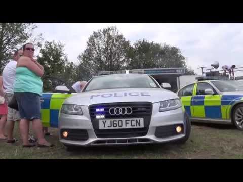 North Yorkshire Police Roads Crime Team - Audi A4 blue light demo at Rescue Day 2014