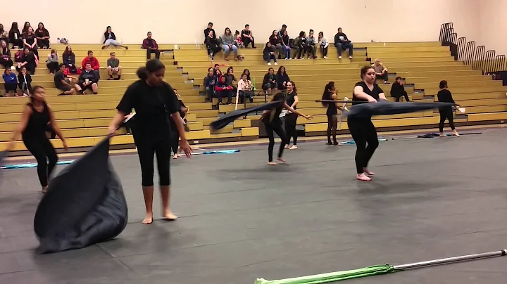 Desirae Brasley color guard competition #1