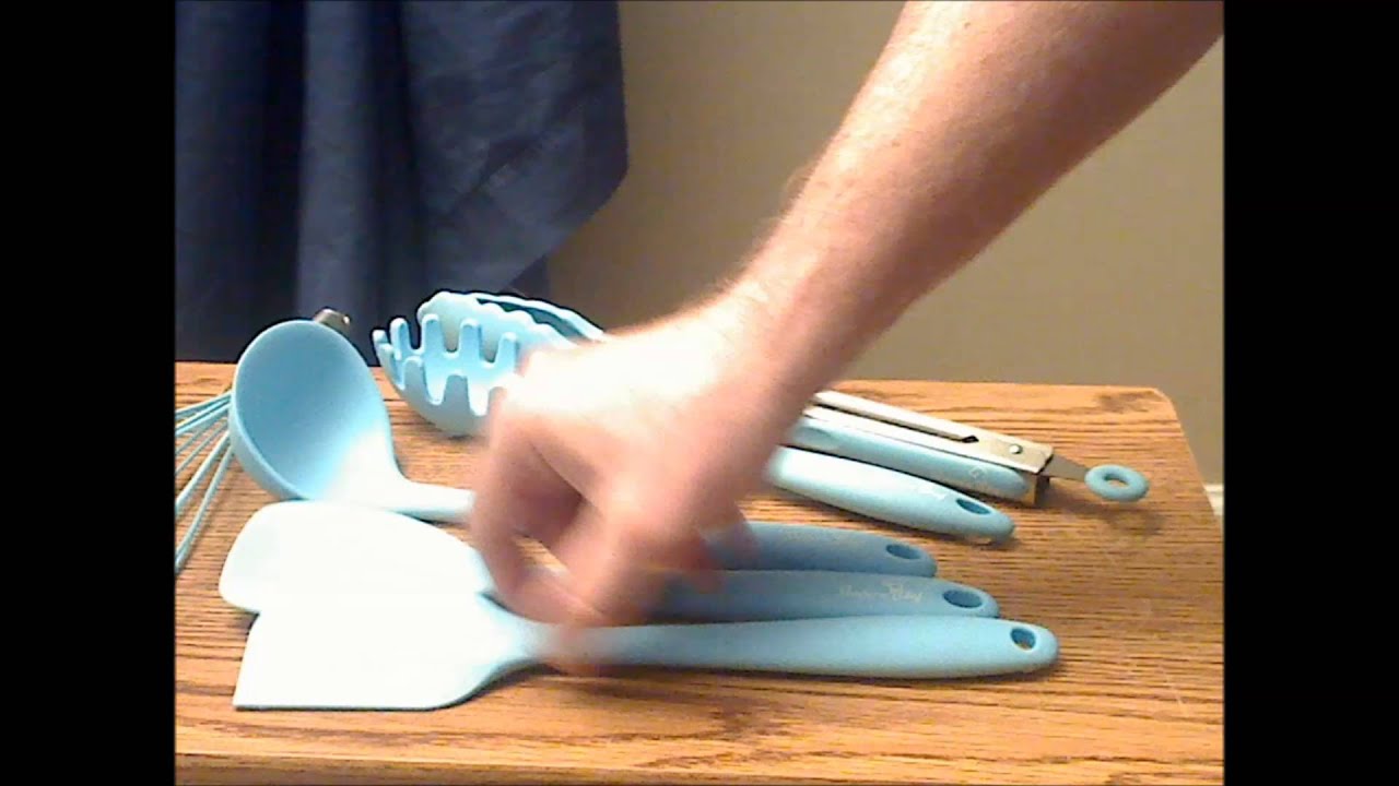 Modern Chef Silicone Cooking Utensils Set - YouTube