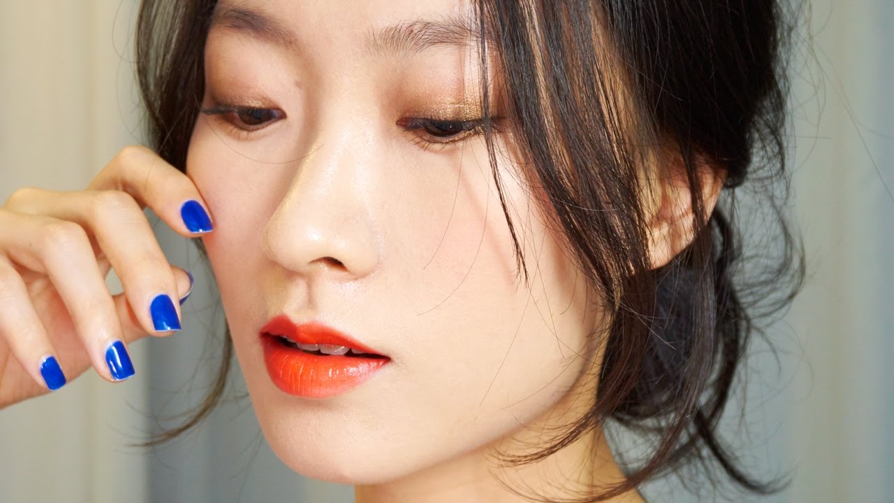 EN) 초밀착! 오래가는 여름 오렌지 메이크업 Long Lasting Summer Makeup | 안녕이쁜씨