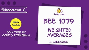 beecrowd Problem 1079 - "Weighted Averages" solution( Bangla ) | C language