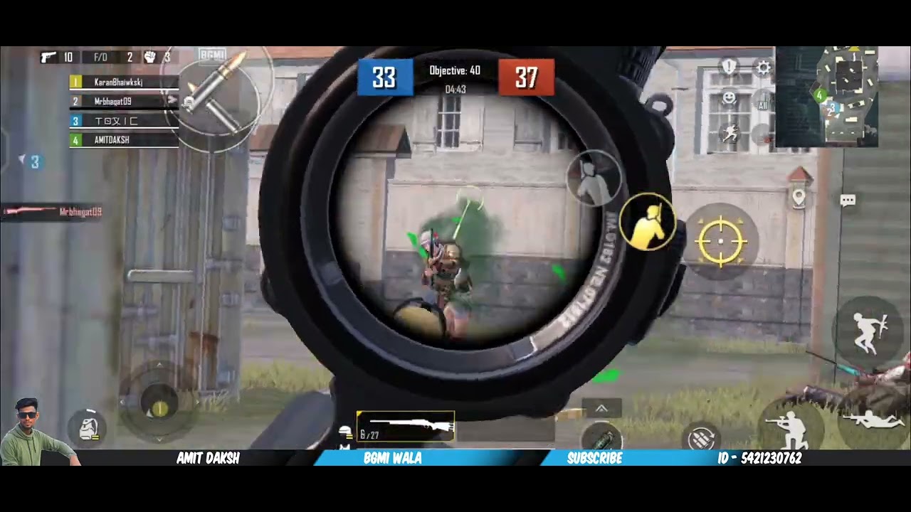 BGMI | PUBG | TDM | SNIPING | M24 | BETTLE GROUND MOBILE INDIA - YouTube